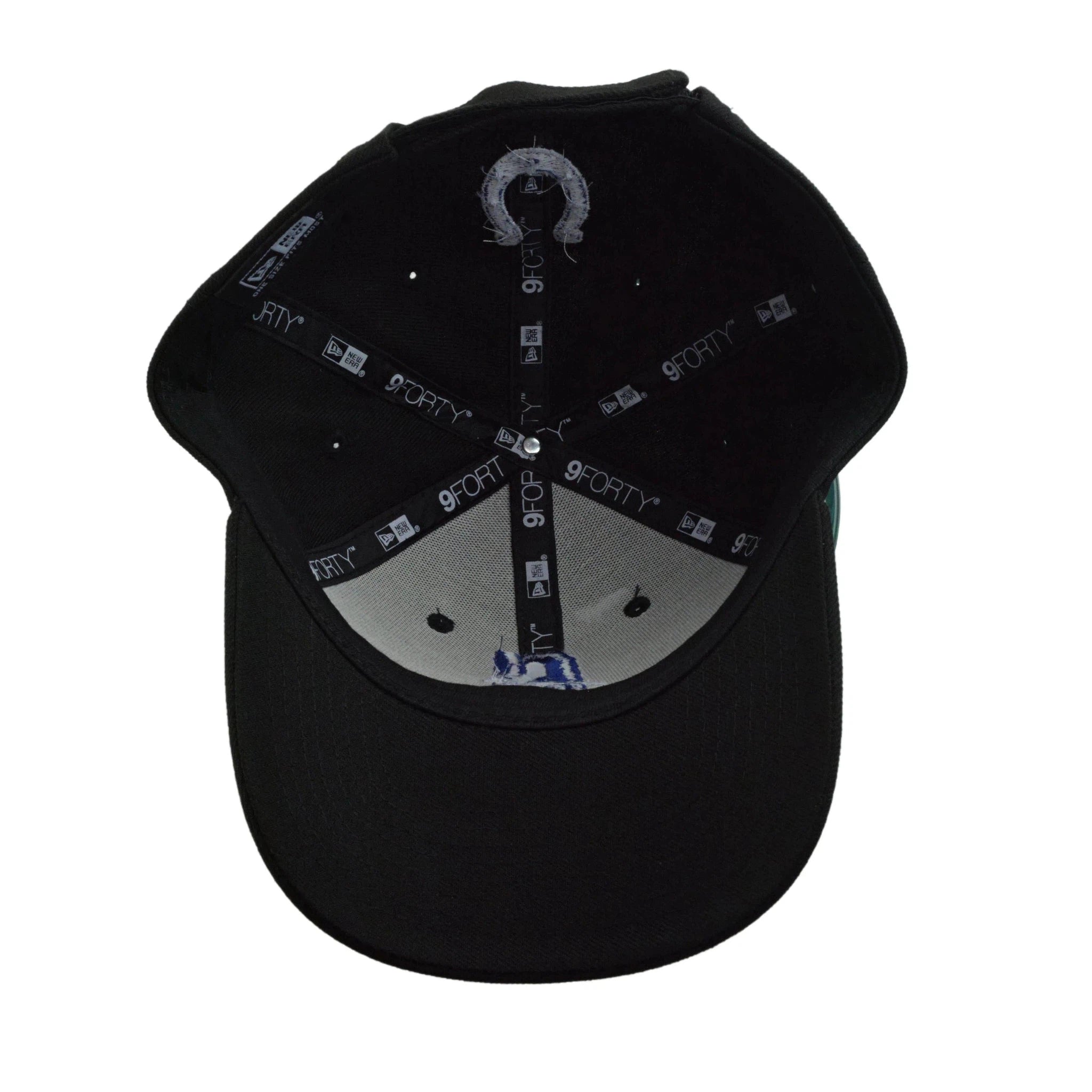 Indianapolis Colts New Era 9FORTY Structured Team Logo Black Adjustable Hat