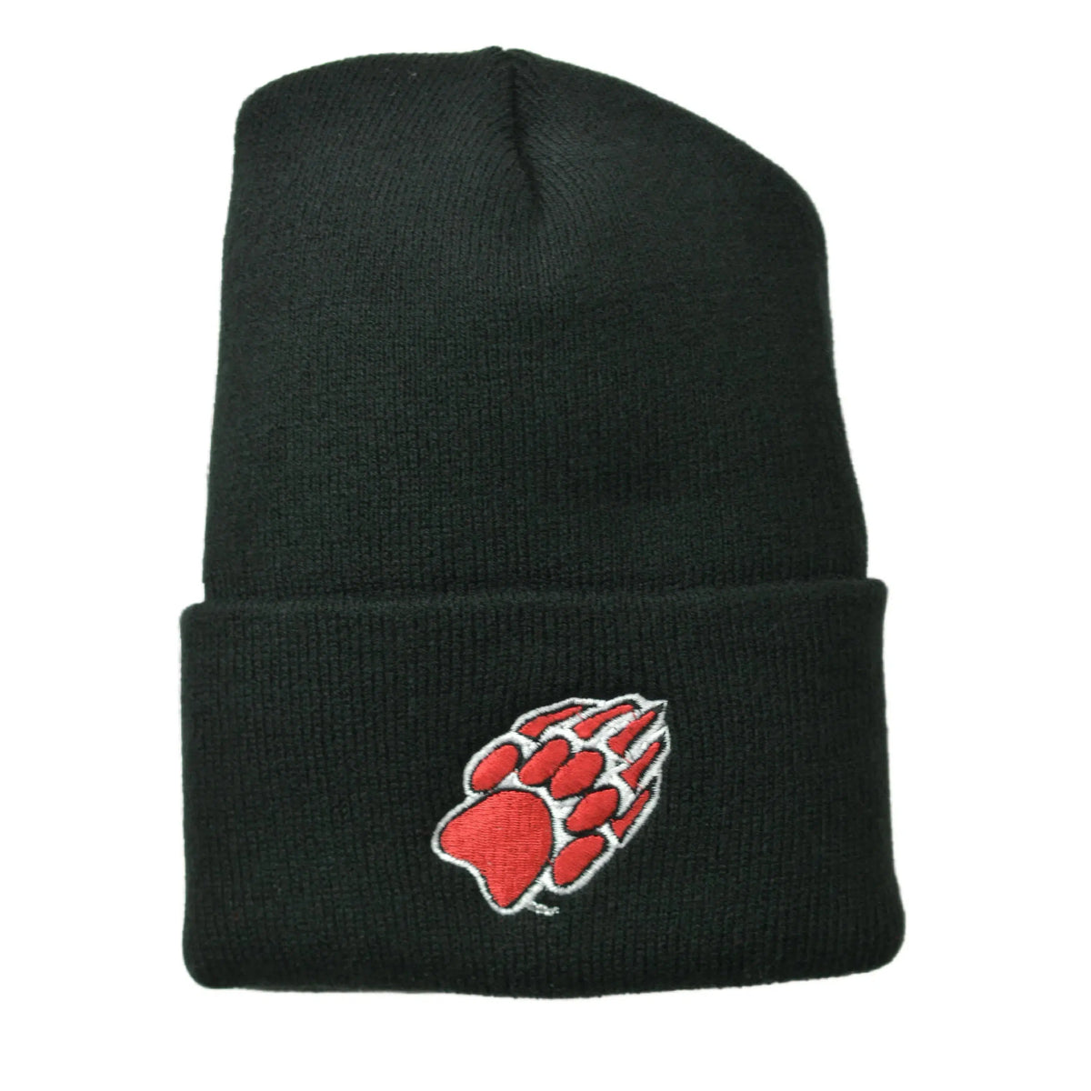 BSU Bear Paws NCAA Team Logo Cuffed Knit Black Beanie Winter Hat