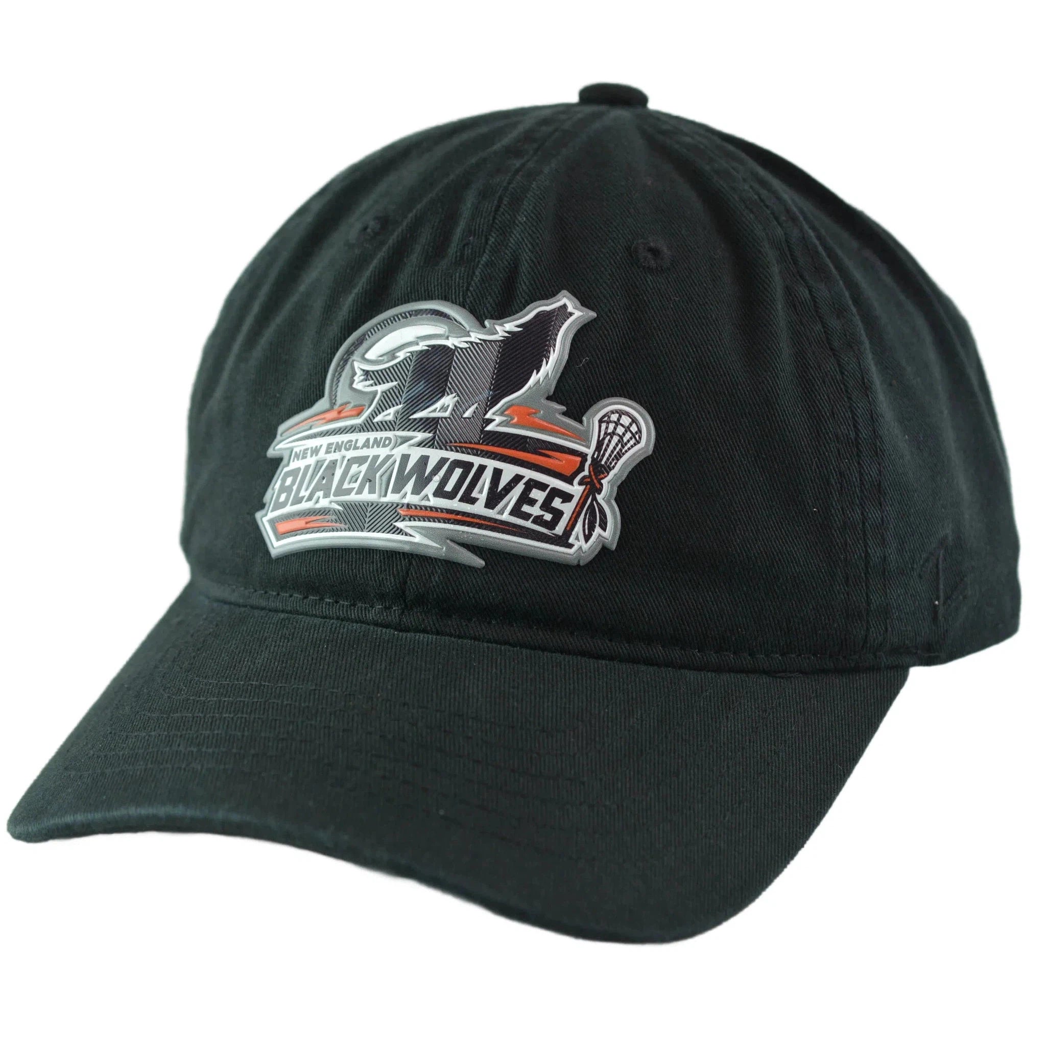 New England Black Wolves NLL Box Lacrosse Adjustable Cap LAX Dad Hat by Zephyr