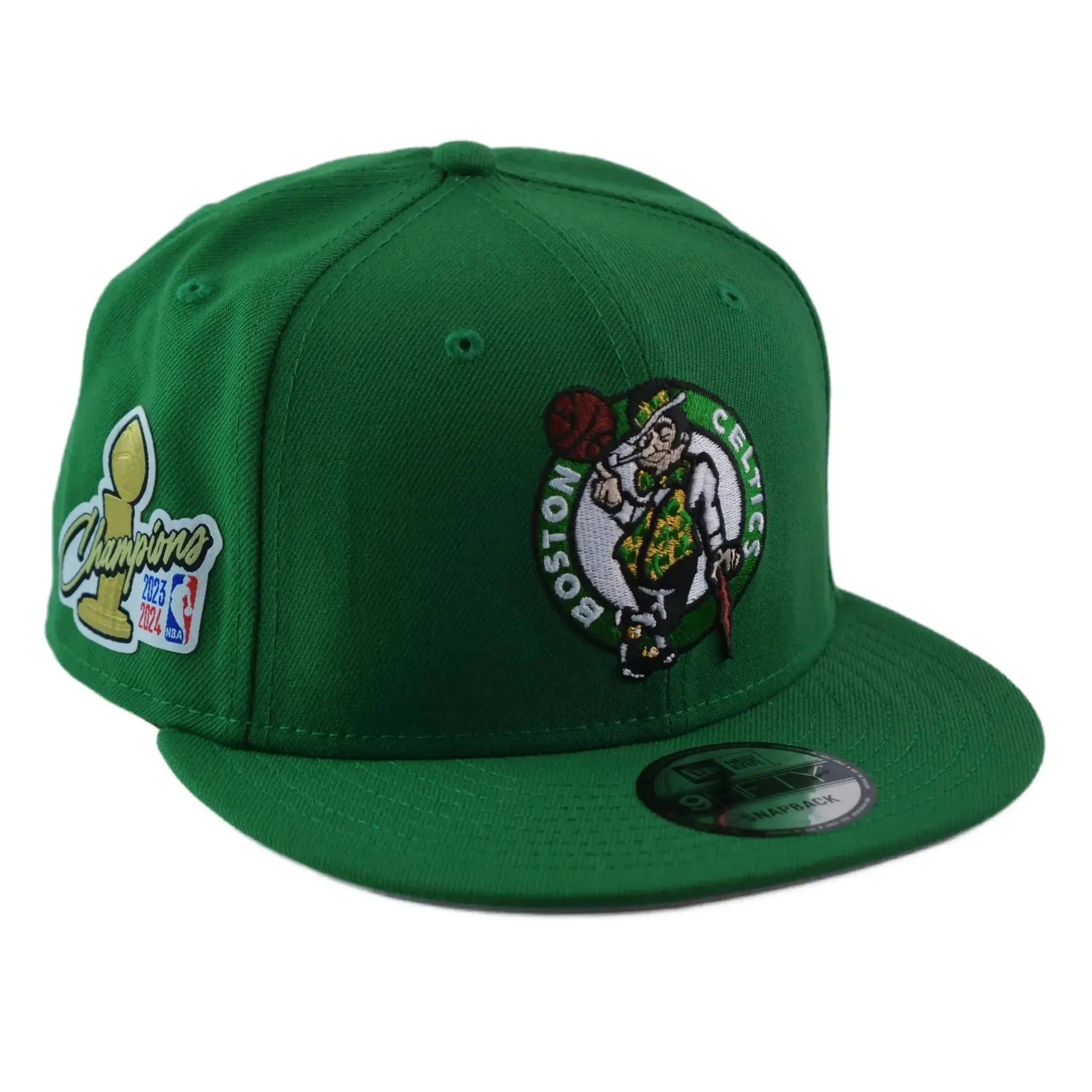 Boston Celtics Leprechaun 2024 NBA Champions Hat – New Era 9FIFTY Snapback