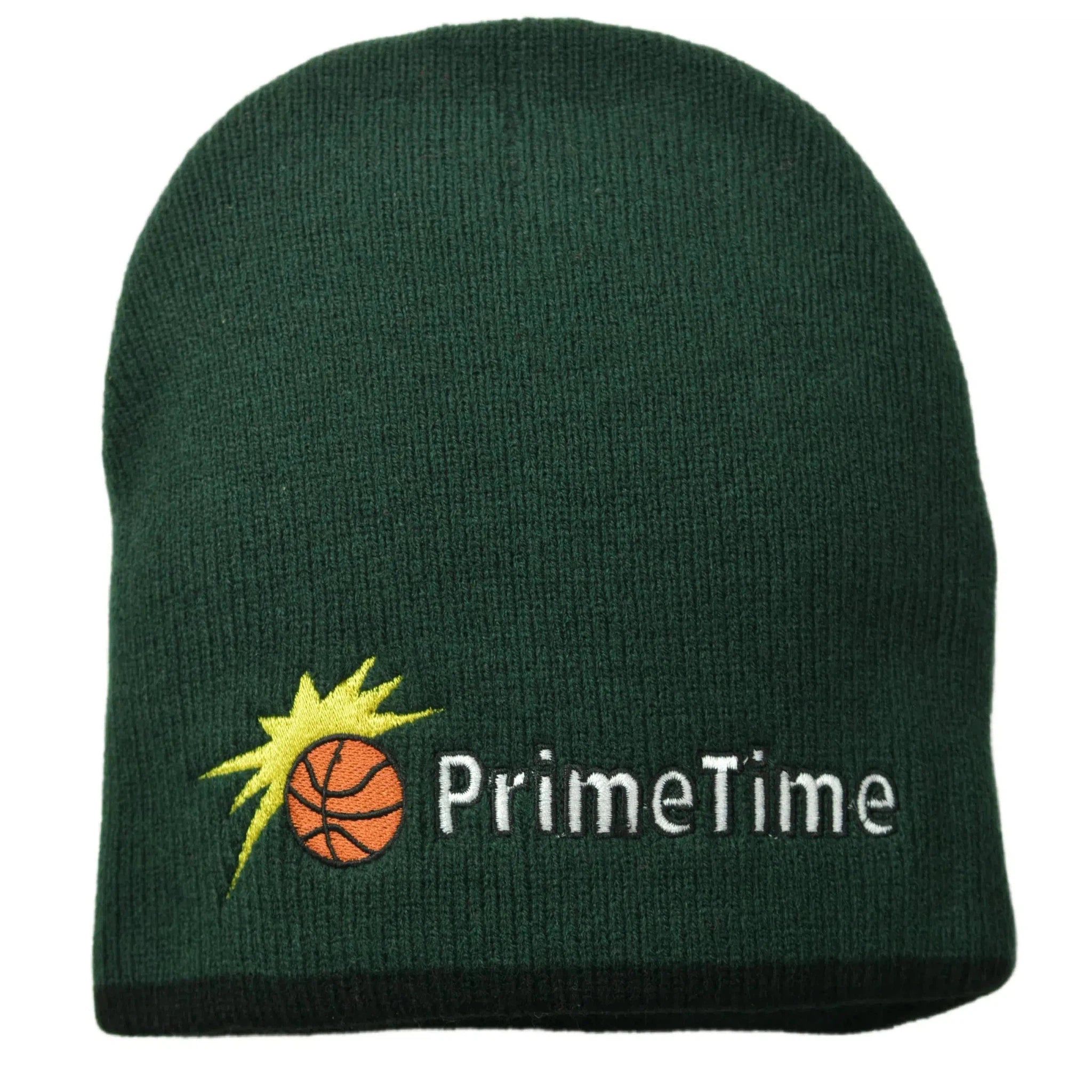 Primetime Basketball League Green & Black Reversible Knit Beanie