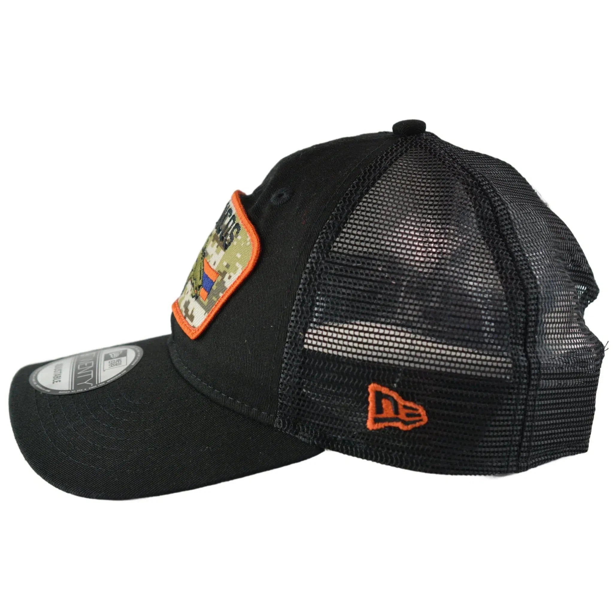 Denver Broncos New Era 920 Salute To Service Black Mesh Back Adjustable Men's Snapback Hat