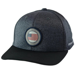 PGA Tour Pro Series Circle Logo Lightweight Charcoal Gray & Black Adjustable Golf Hat