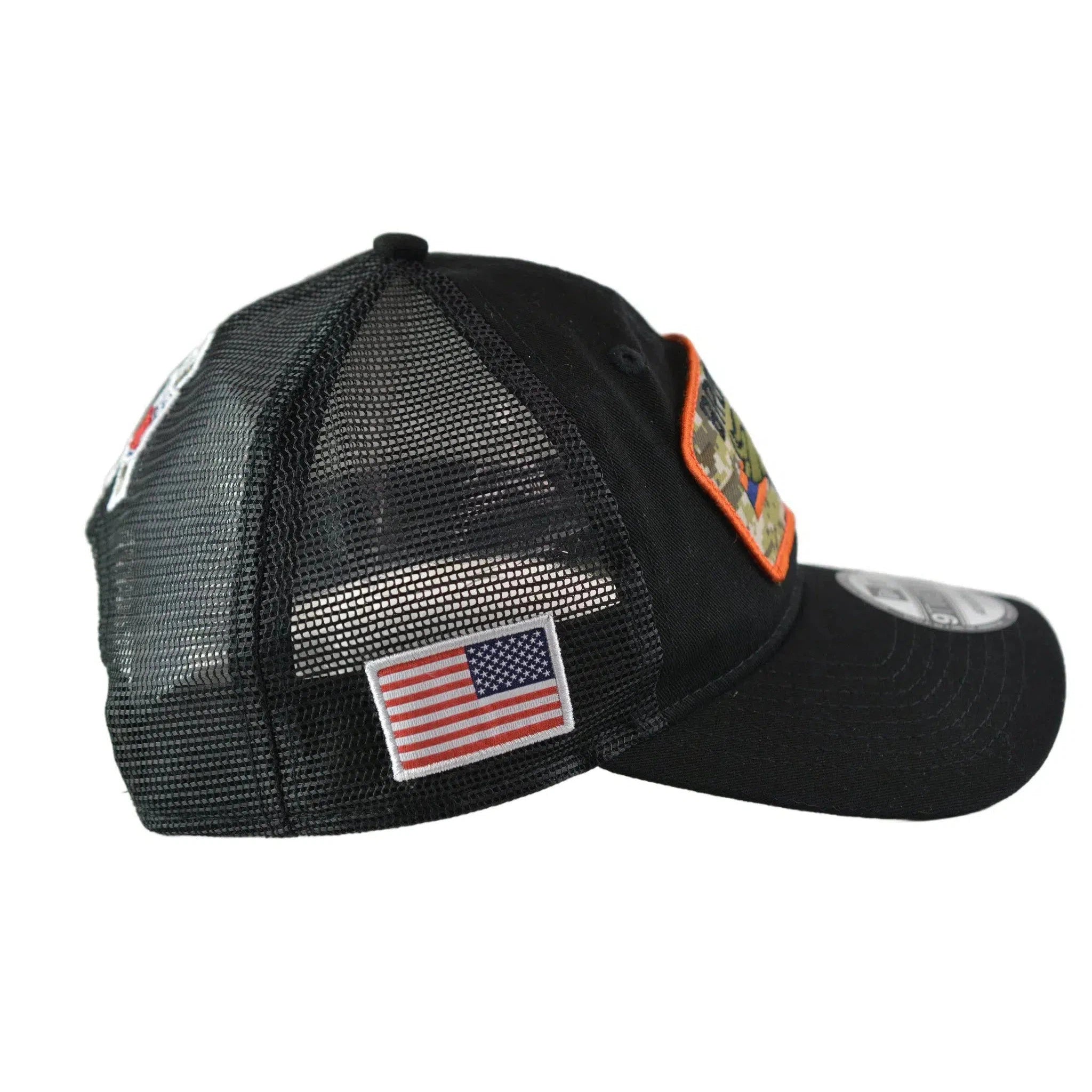 Denver Broncos New Era 920 Salute To Service Black Mesh Back Adjustable Men's Snapback Hat