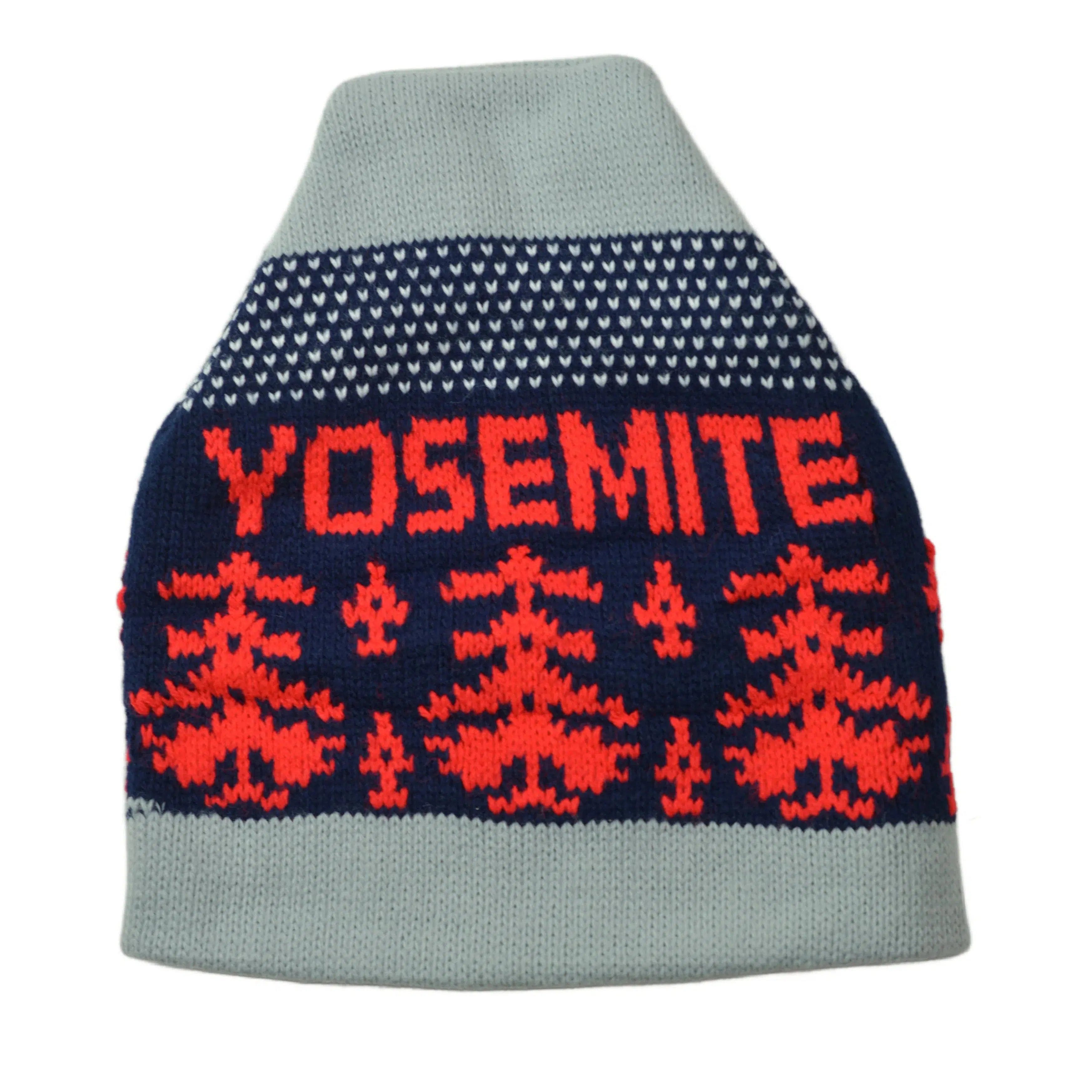 Yosemite National Park Light Gray Cuff-less Knit Beanie Winter Hat