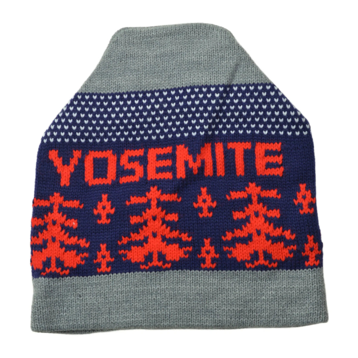 Yosemite National Park dark gray cuff-less knit beanie winter hat