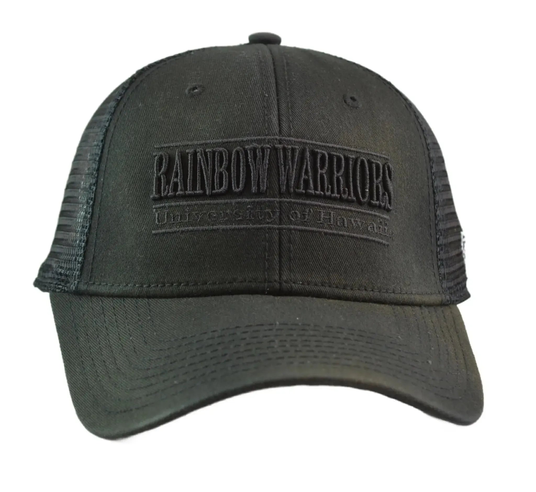 Hawaii Rainbow Warriors 3 Bar Blackout Tonal Flex Fit Hat – NCAA