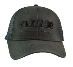 Hawaii Rainbow Warriors 3 Bar Blackout Tonal Flex Fit Hat – NCAA