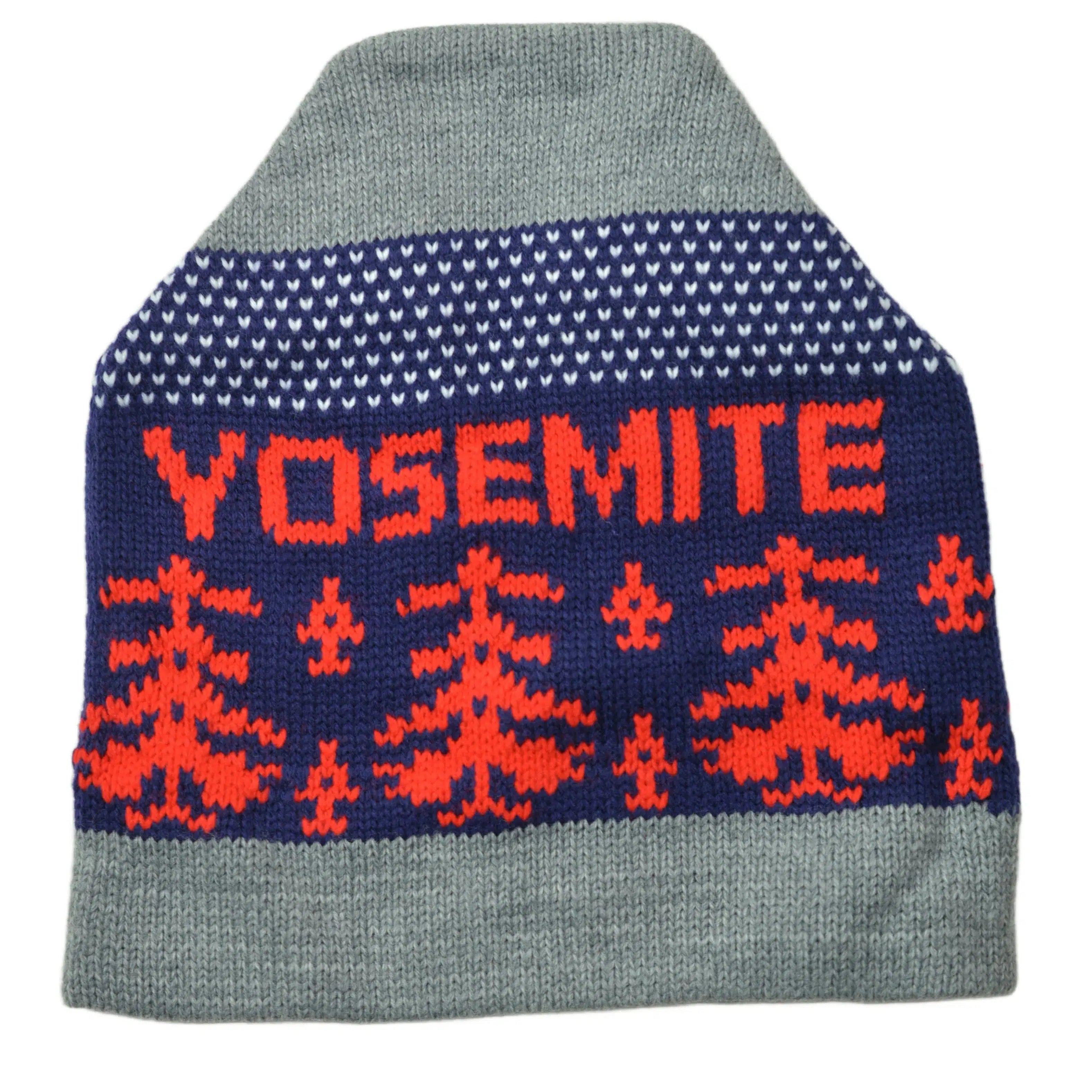 Yosemite National Park dark gray cuff-less knit beanie winter hat