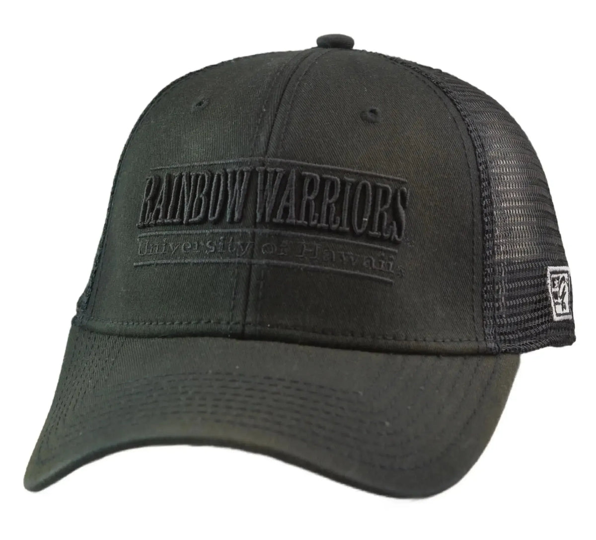 Hawaii Rainbow Warriors 3 Bar Blackout Tonal Flex Fit Hat – NCAA