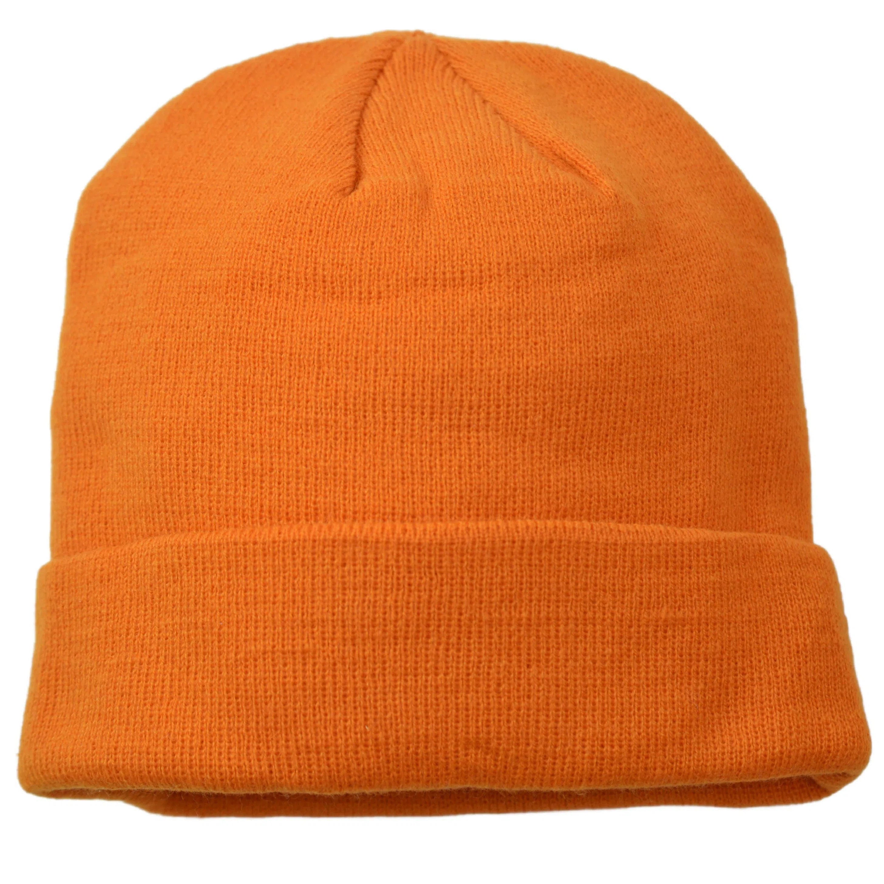 Illinois Fighting Illini NCAA Team Logo Knit Orange Cuffed Beanie Winter Watch Cap, Hat