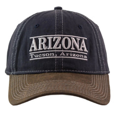 University of Arizona NCAA 3 Bar Team Logo 2 Tone Adjustable Hat by The Game