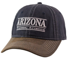 University of Arizona NCAA 3 Bar Team Logo 2 Tone Adjustable Hat by The Game