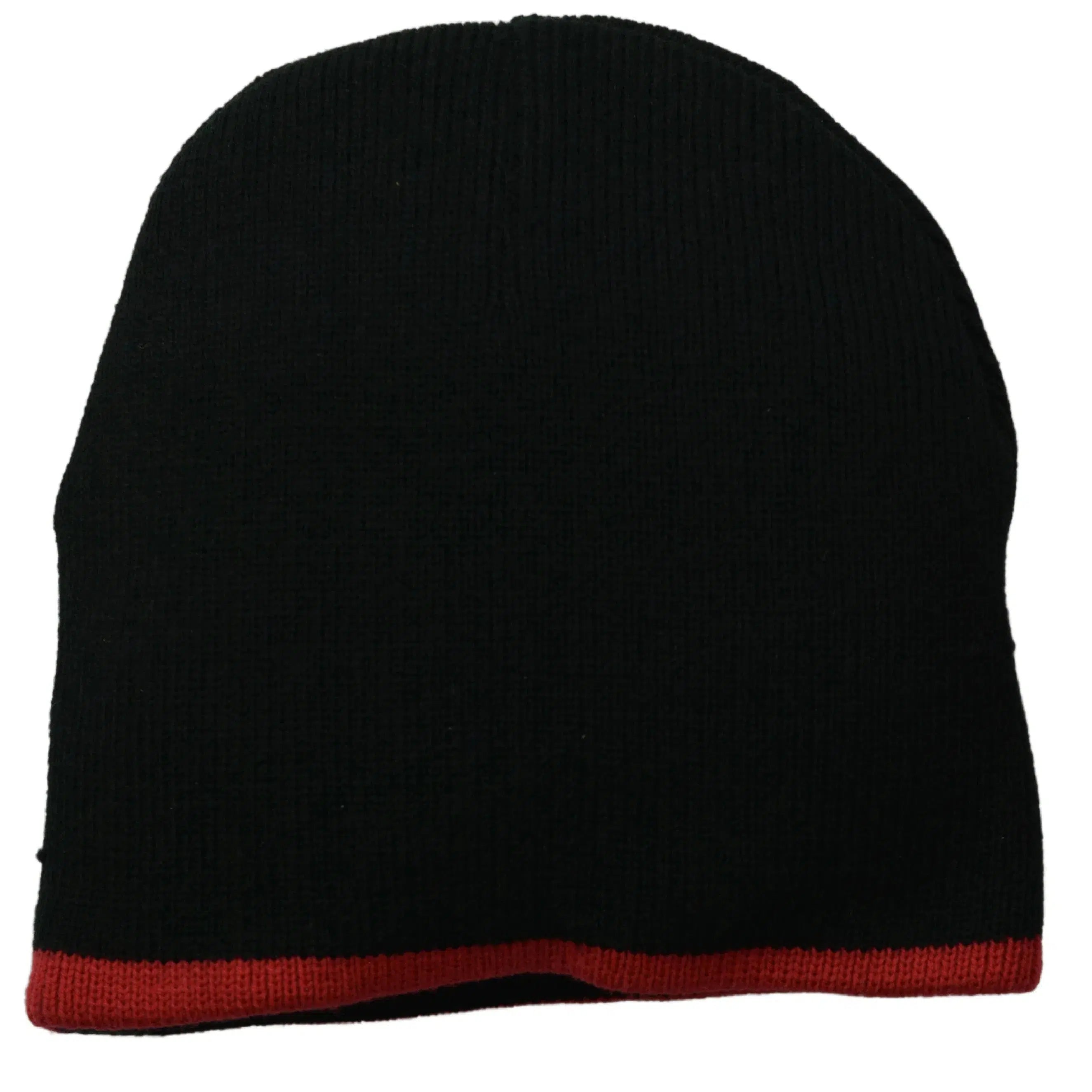 Maryland Terrapins NCAA Reversible Team Logo Knit Beanie Black & Red Winter Hat