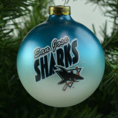 San Jose Sharks NHL Sport Collectors Series Glass Holiday Christmas Ornament by Topperscot