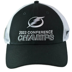 Tampa Bay Lightning NHL Stanley Cup Conference Champs Mesh Back 2 tone Trucker Hockey Hat