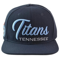 Tennessee Titans Pro Standard Script Logo NFL Snapback Hat