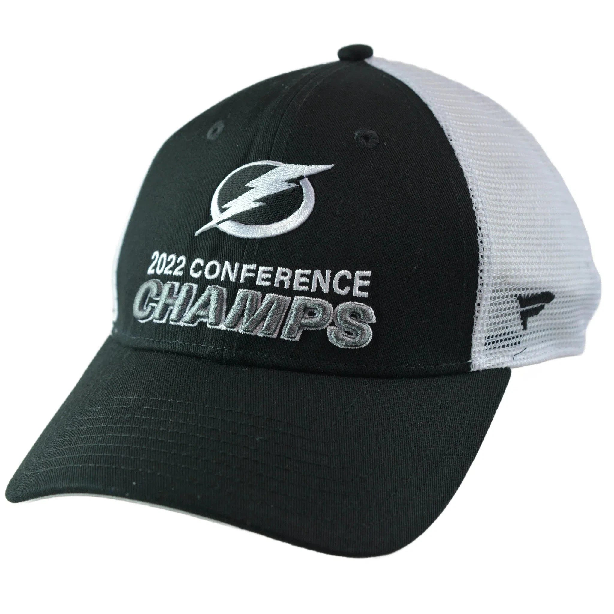 Tampa Bay Lightning NHL Stanley Cup Conference Champs Mesh Back 2 tone Trucker Hockey Hat