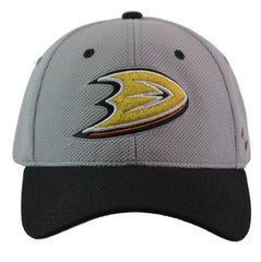 Anaheim Ducks Zephyr Gray & Black 2 Tone NHL Flex Fit Hat M/L