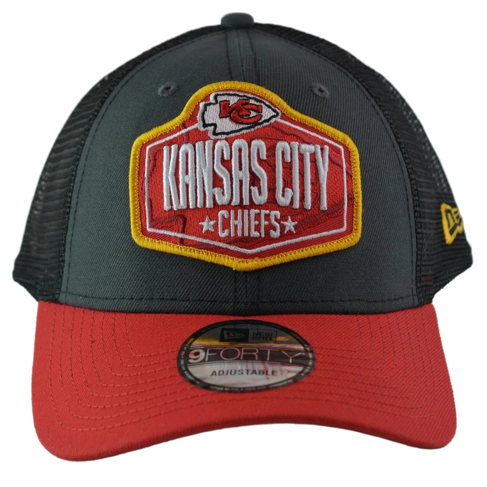 Kansas City Chiefs New Era 9FORTY NFL Draft Mesh Back Snapback Hat