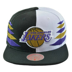 Los Angeles Lakers NBA Diamond Cut 2 Tone Men's Snapback Hat by Mitchell & Ness