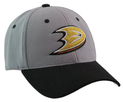 Anaheim Ducks Zephyr Gray & Black 2 Tone NHL Flex Fit Hat M/L