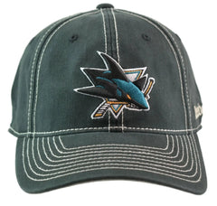San Jose Sharks Reebok Relaxed Fit Contrast Black Flex Fit NHL Hat L/XL