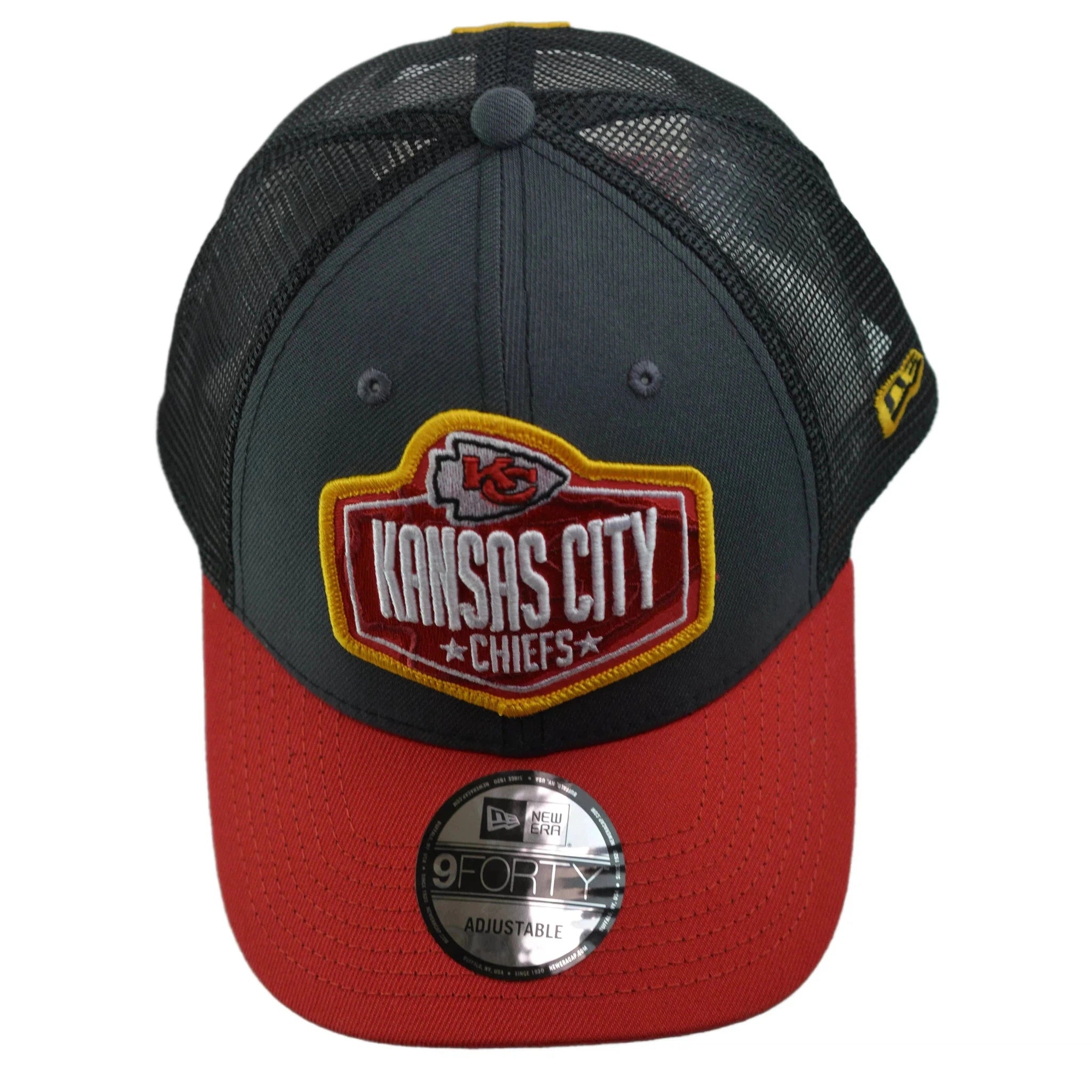 Kansas City Chiefs New Era 9FORTY NFL Draft Mesh Back Snapback Hat