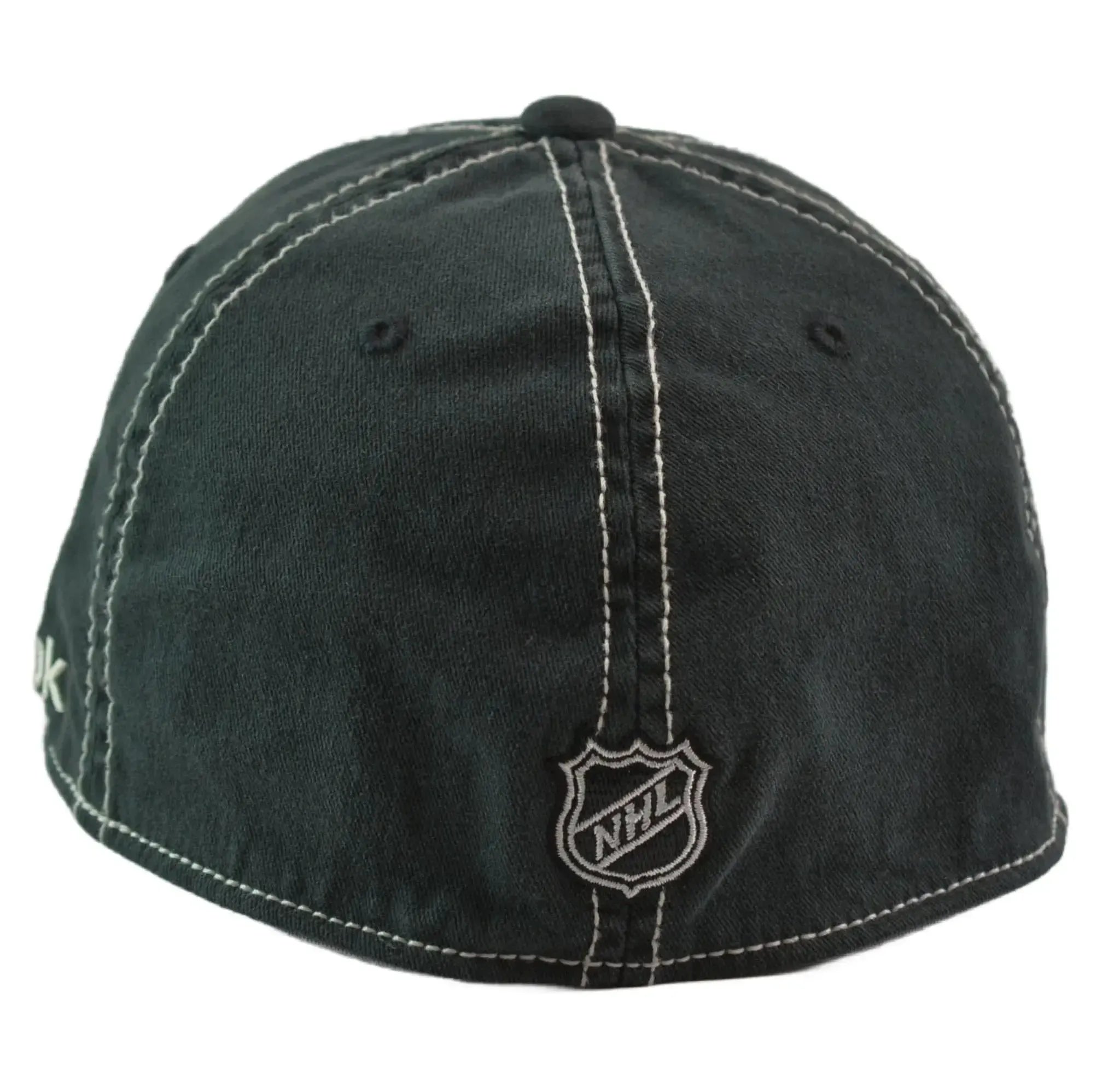 San Jose Sharks Reebok Relaxed Fit Contrast Black Flex Fit NHL Hat L/XL
