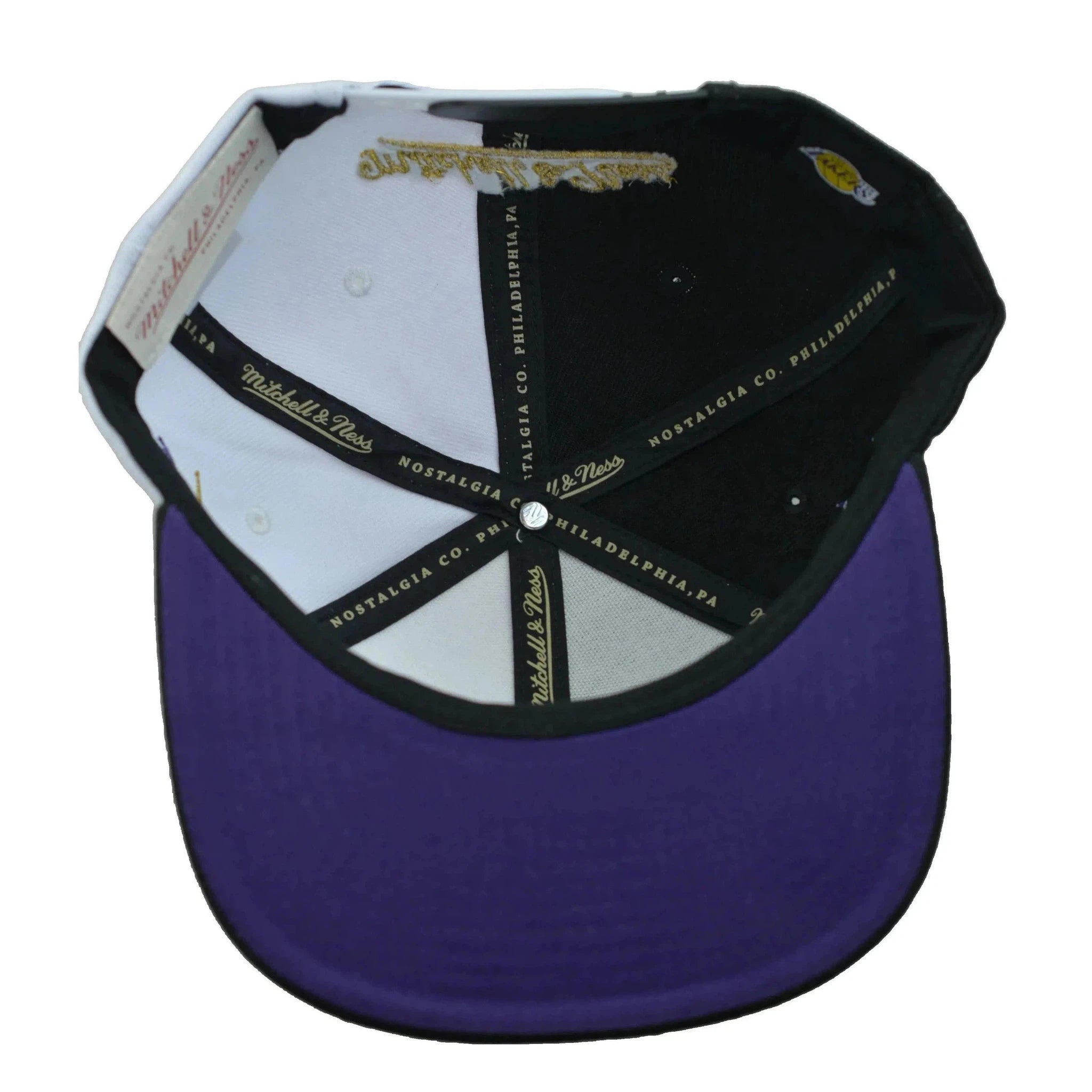 Los Angeles Lakers NBA Diamond Cut 2 Tone Men's Snapback Hat by Mitchell & Ness