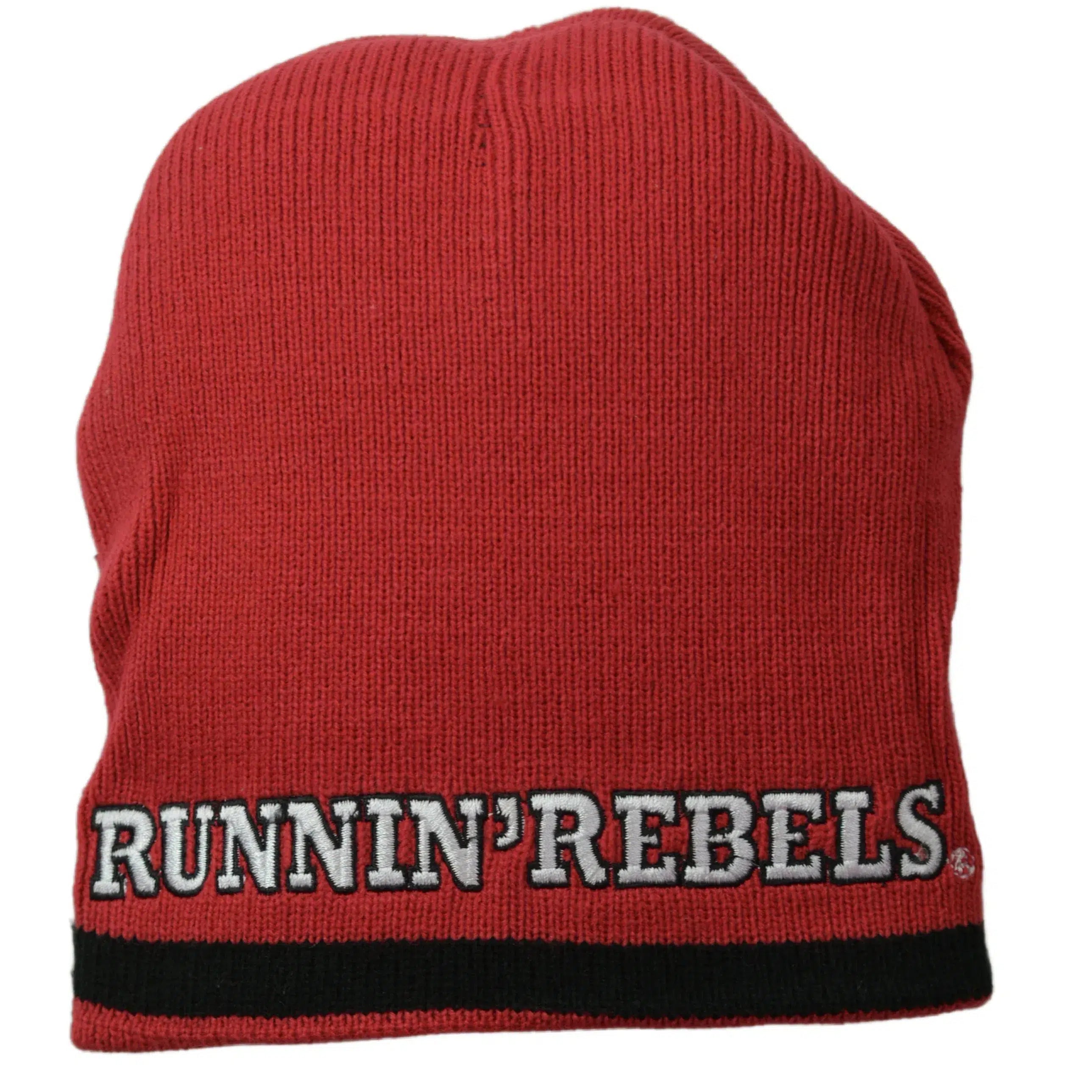 UNLV Rebels NCAA Team Logo Knit Beanie Black & Red Winter Hat