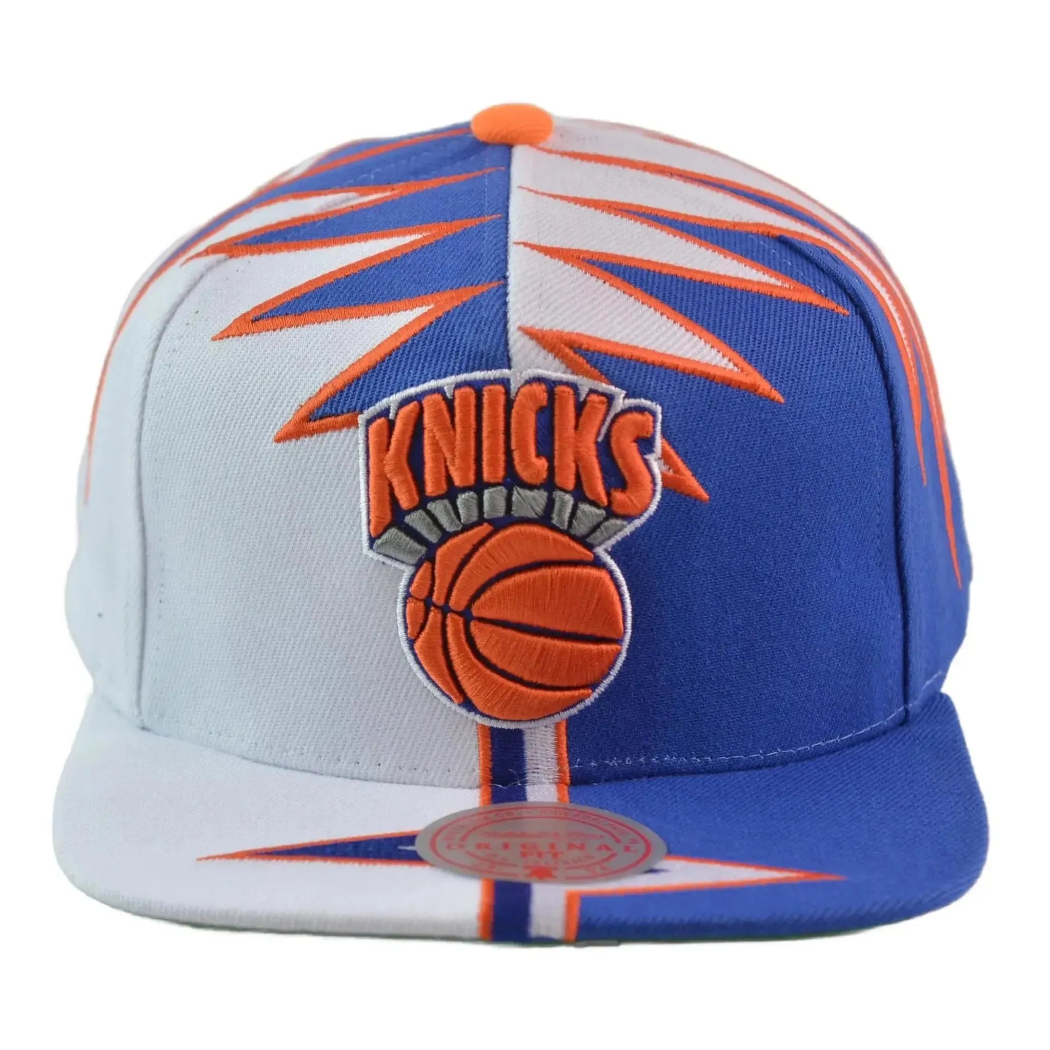 New York Knicks NBA Shockwave Men's Snapback Hat by Mitchell & Ness