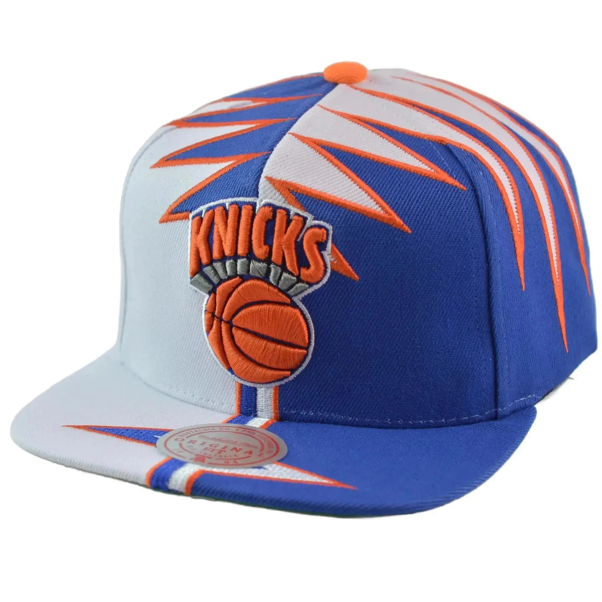 New York Knicks NBA Shockwave Men's Snapback Hat by Mitchell & Ness