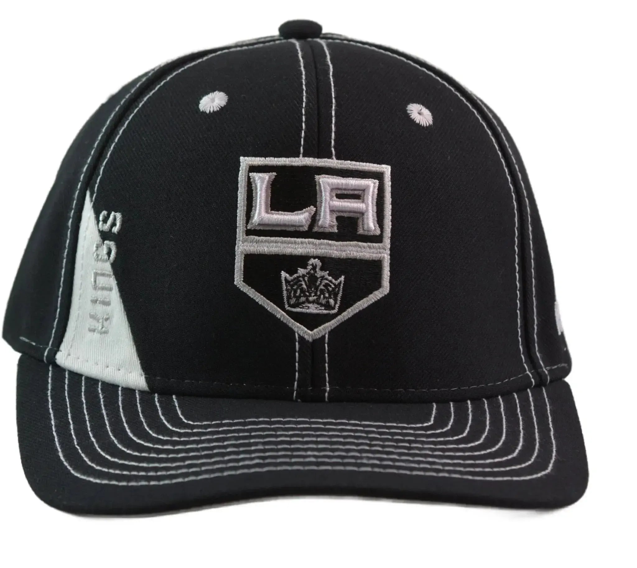 Los Angeles Kings Reebok Contrast Stitch Black Adjustable NHL Hat