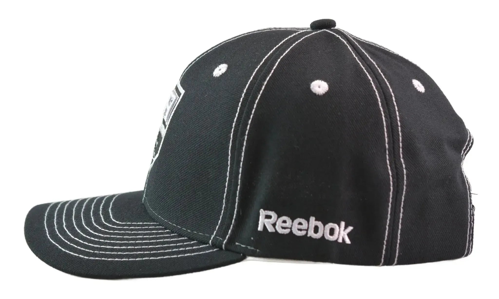 Los Angeles Kings Reebok Contrast Stitch Black Adjustable NHL Hat