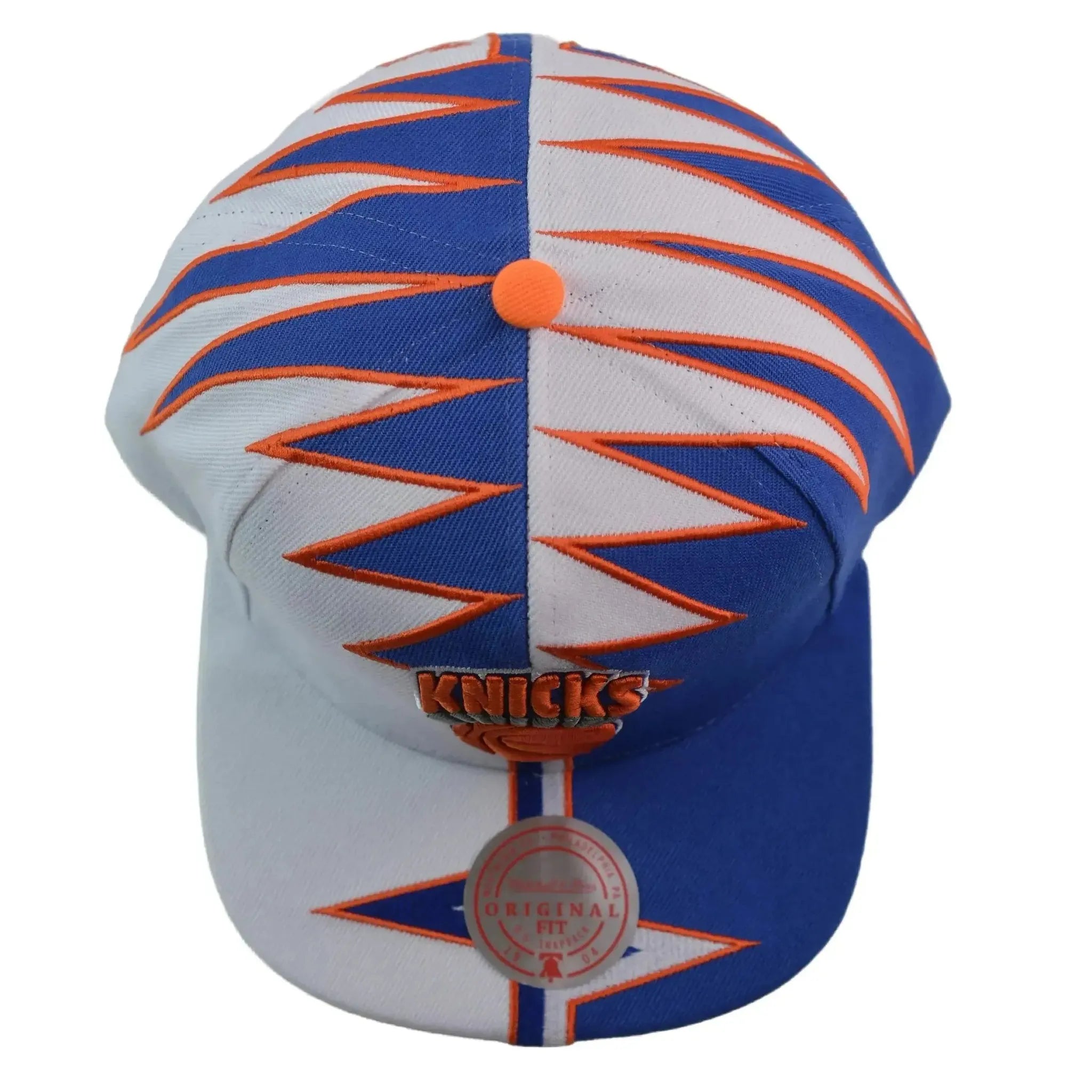 New York Knicks NBA Shockwave Men's Snapback Hat by Mitchell & Ness