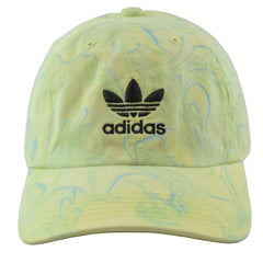 Adidas Relaxed Fit Marble Wash Ambient Sky Trefoil Logo Adjustable Hat, Cap