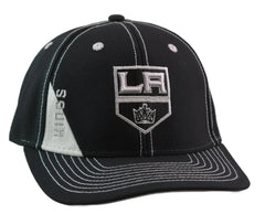 Los Angeles Kings Reebok Contrast Stitch Black Adjustable NHL Hat