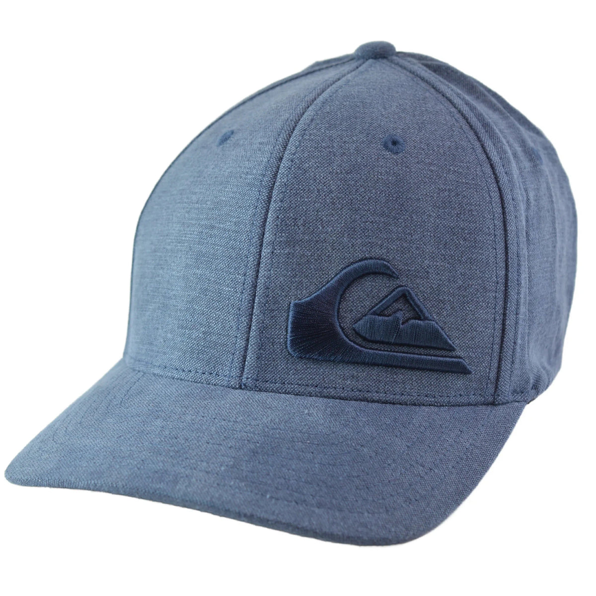 Quiksilver Surf Style Final Wave Logo Blue Flex FIt Hat