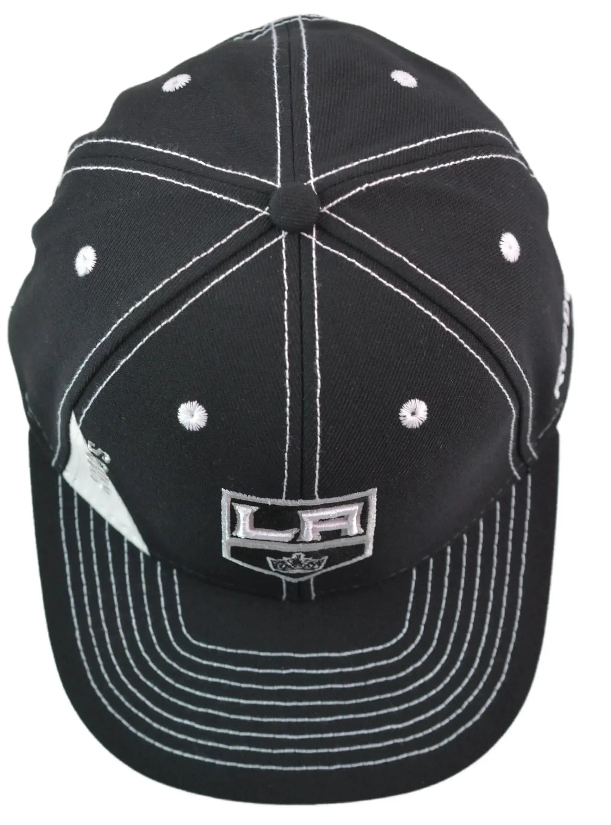 Los Angeles Kings Reebok Contrast Stitch Black Adjustable NHL Hat