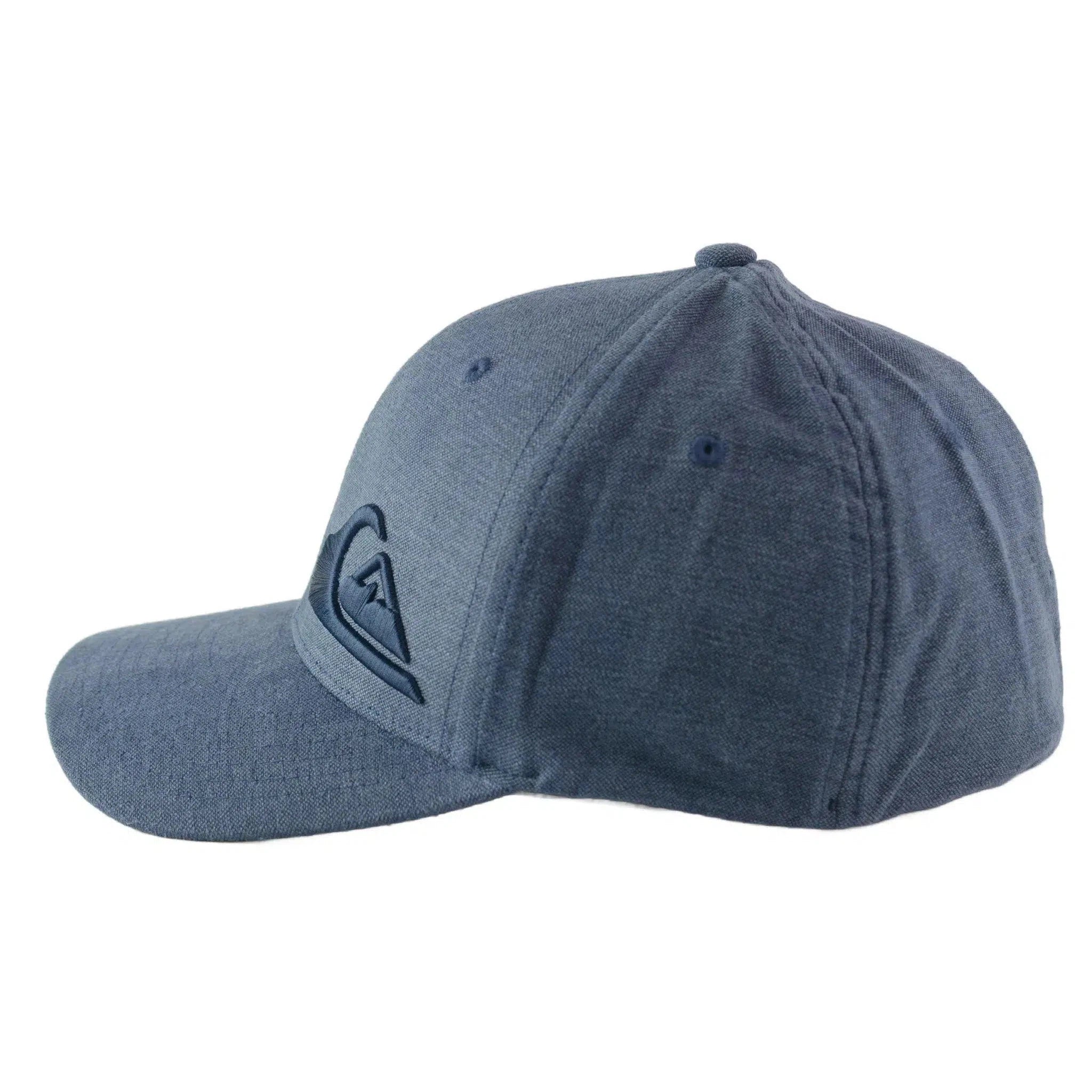 Quiksilver Surf Style Final Wave Logo Blue Flex FIt Hat