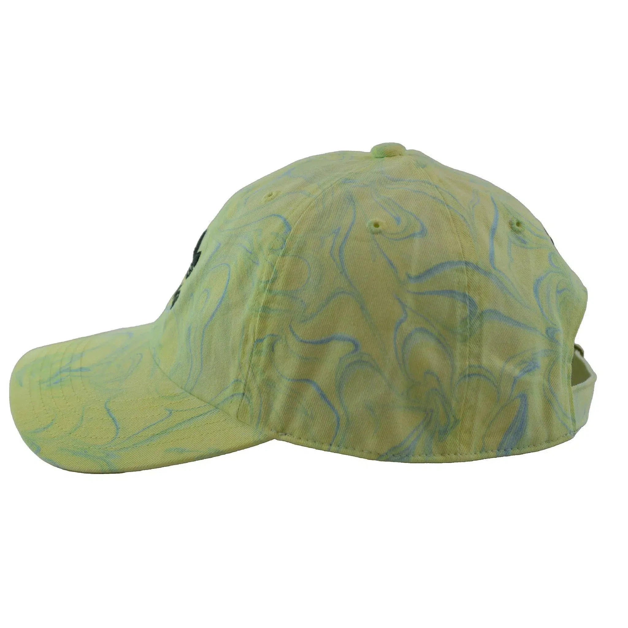 Adidas Relaxed Fit Marble Wash Ambient Sky Trefoil Logo Adjustable Hat, Cap