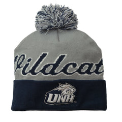 UNH New Hampshire Wildcats NCAA Big Team Logo Knit Pom Beanie Winter Hat