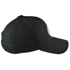 Quiksilver Mountain & Wave White Logo Flex FIt Black Hat