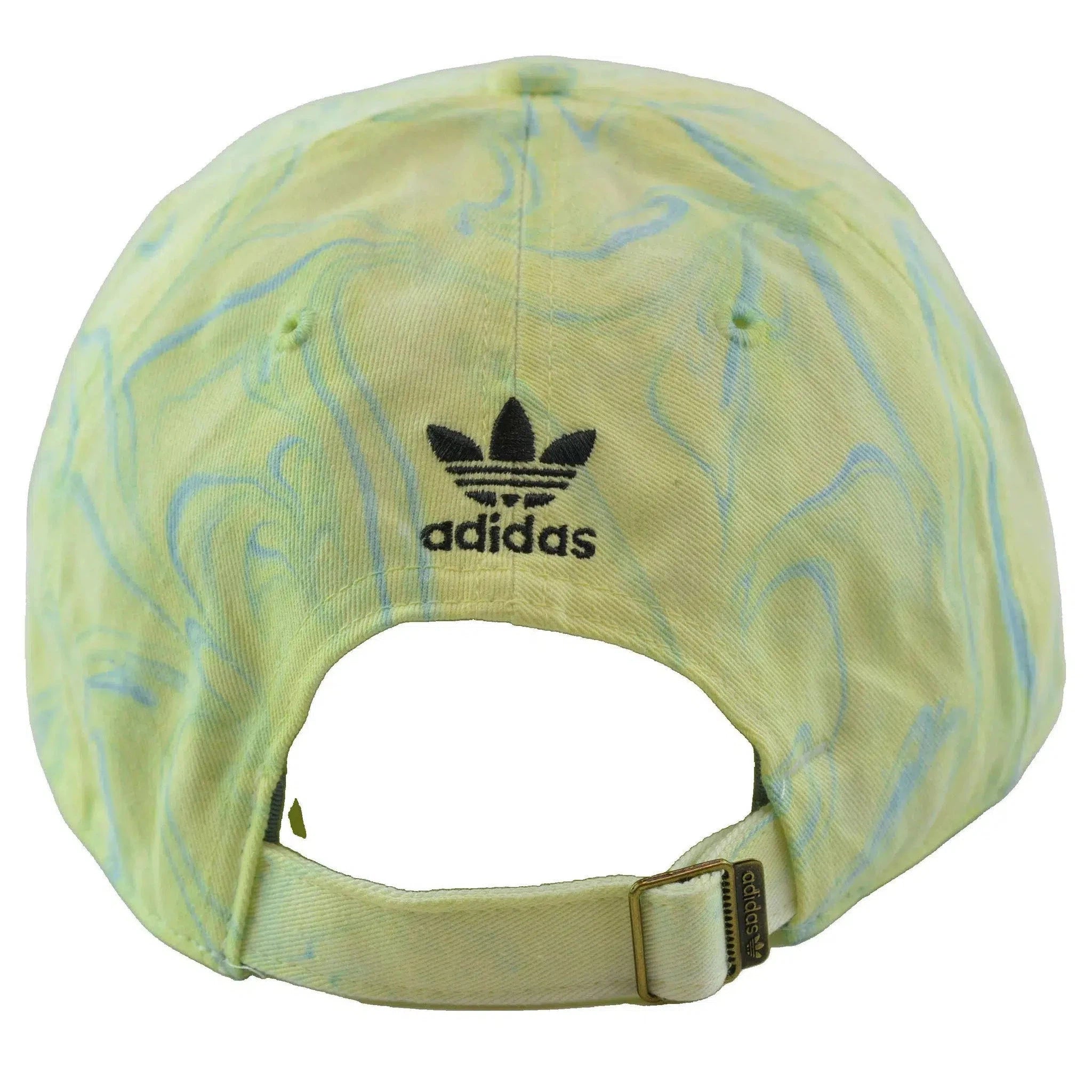 Adidas Relaxed Fit Marble Wash Ambient Sky Trefoil Logo Adjustable Hat, Cap