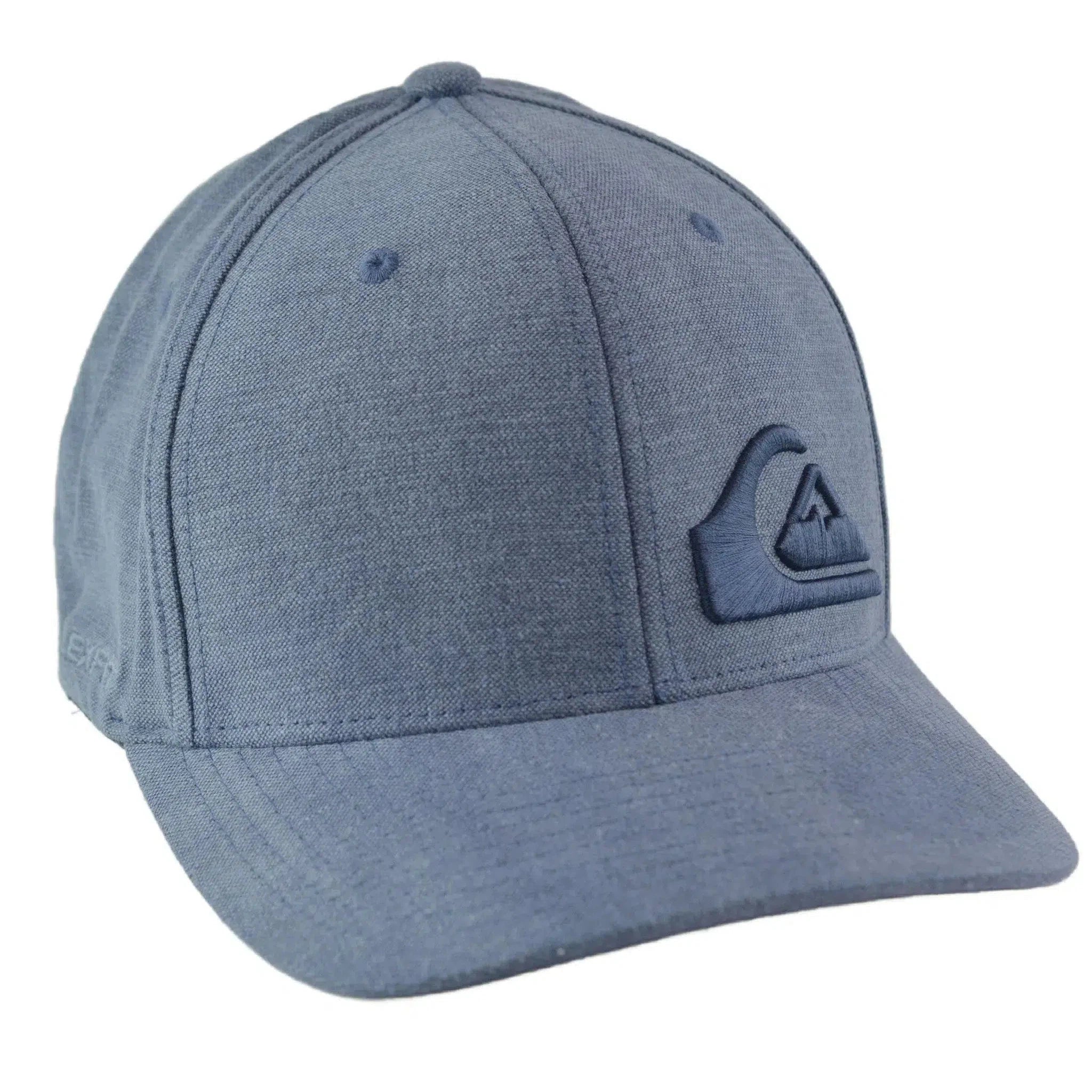 Quiksilver Surf Style Final Wave Logo Blue Flex FIt Hat