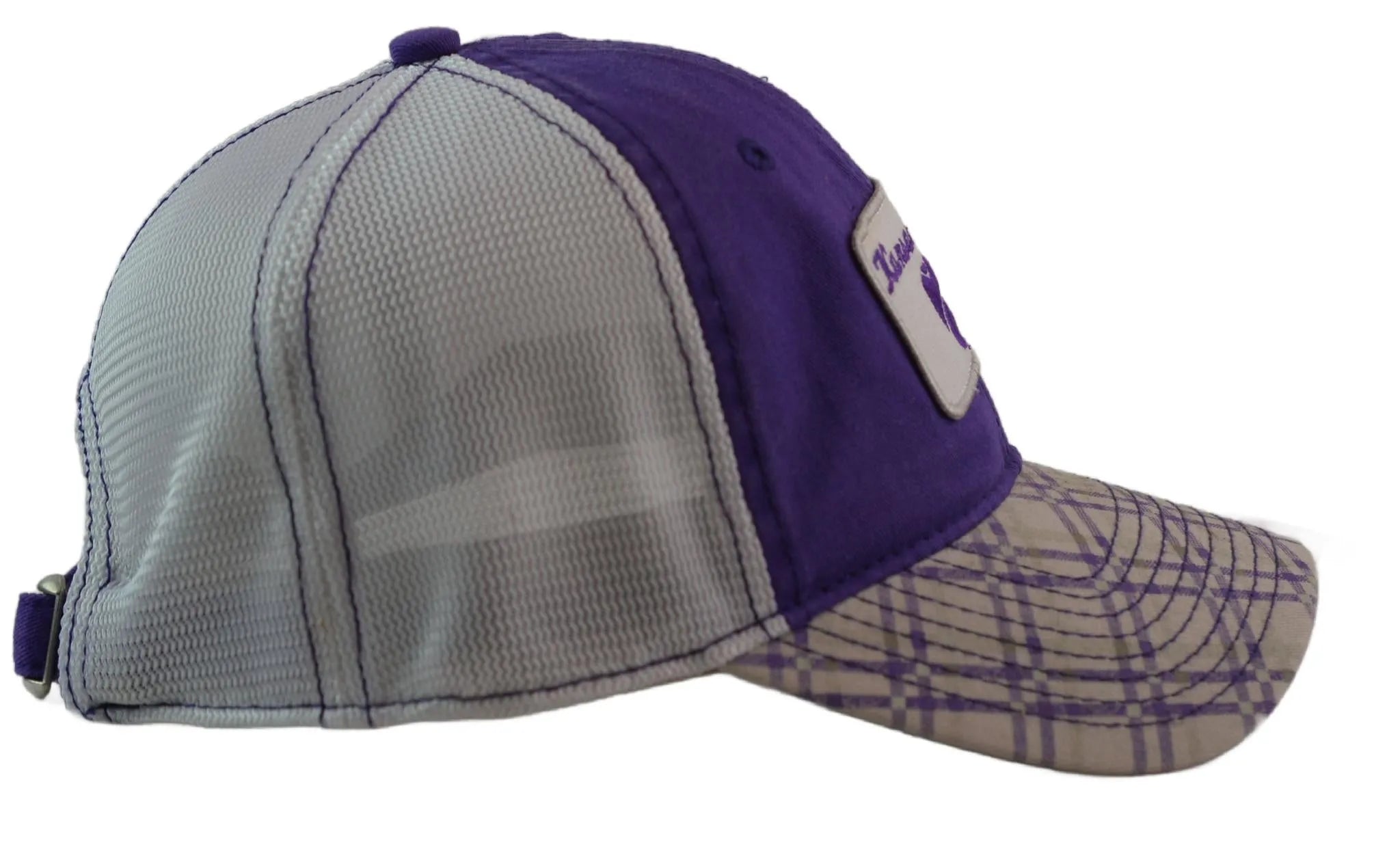 Kansas State Wildcats NCAA Plaid Bill Adjustable Hat by Signatures