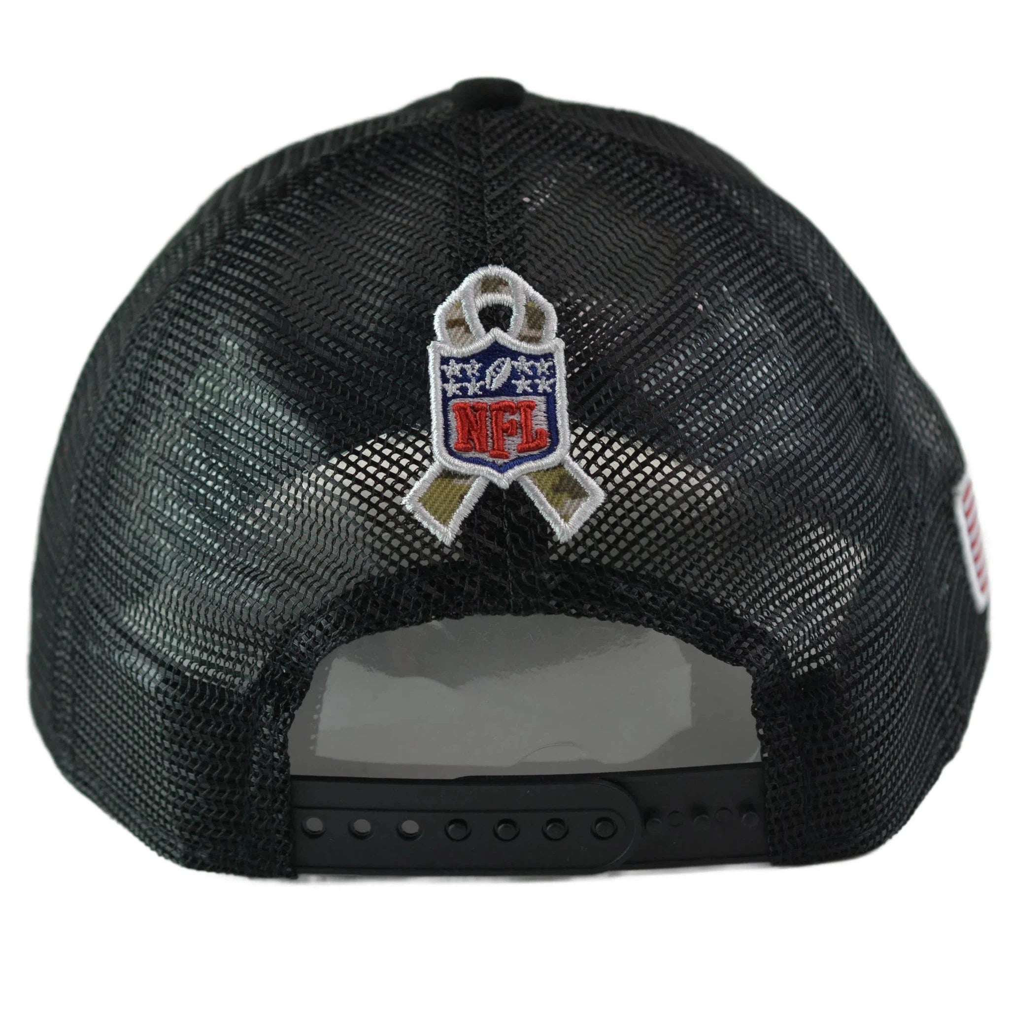 Washington Football Team (Commanders) New Era 920 Salute To Service Black Mesh Back Adjustable Men's Snapback Hat