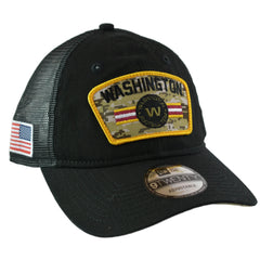 Washington Football Team (Commanders) New Era 920 Salute To Service Black Mesh Back Adjustable Men's Snapback Hat