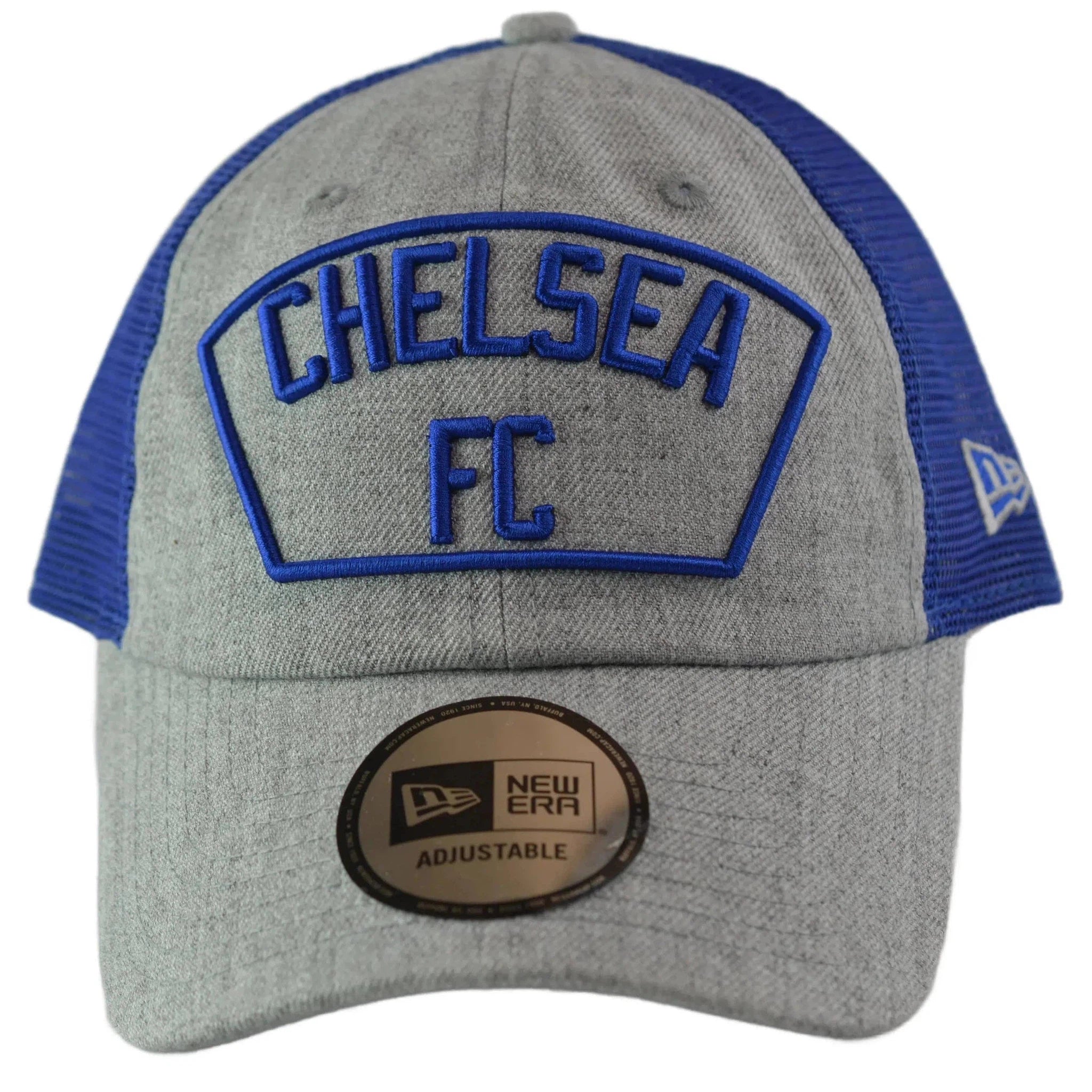 Chelsea FC Soccer Euro Premier League New Era Blue & Gray Trucker Hat